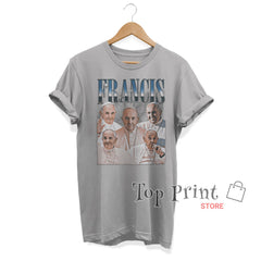 POPE FRANCIS Shirt Pope Francis the head of the Catholic Church Homage T-shirt Pope Francis Vintage Merch Funny Papa Francisco Fan