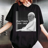 RIP Pope Francis Shirt, Pope Francis 1936 2025 Shirt, God Bless Pope Francis TShirt, God Bless Shirt, Christian Quote Shirt