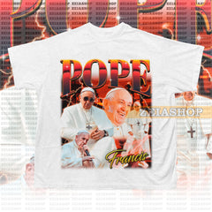 POPE FRANCIS Retro 90s Shirt, Pope Francis Homage, Pope Francis Fan merch, Pope Francis Gift, Pope Francis Sweatshirt, Pope Francis Tee