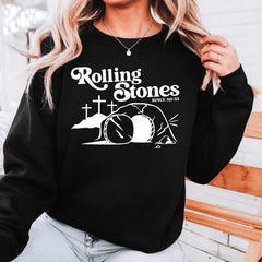 Rolling Stones Christian shirt - Resurrection Tomb apparel - Easter Shirt, Catholic apparel