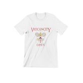 Vatican City Open, Catholic, Unisex T-shirt, Tee, Tennis, Rome, Italy, Church, Traditional, Preppy, Yuppie, Saintwave,