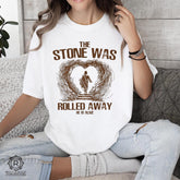 The Stone Was Rolled Away Shirt, He is Risen Rolling Stones Tee, Tomb Rolled Away, Jesus Saves Tee, Jesus Christian Shirt, Bible Verse Shirt