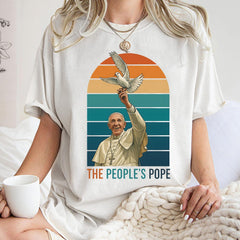 Pope Francis Shirt, The People's Pope Shirt, Vatican Catholic, Religious Gift, Commemorative Shirt, Christian Quote Tee, Gift for Him, Her
