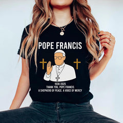 Commemorative Catholic Shirt � Inspired by Pope Francis, Vatican Prayer Tee, Religious Gift, Christian Quote Shirt, Gift for Him, Her