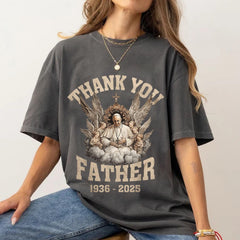 Pope Francis Memorial Christian Catholic Thank You Father T-Shirt, RIP Pope Francis Shirt, Faith Shirt