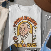 RIP Pope Francis Tshirt, Vatican Catholic Hoodie, Pope Francis Shirt, 1936 2025 shirt, Religious Gift, Christian Top, Pope Francis Vatican