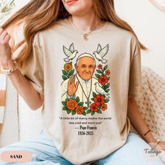 RIP Pope Francis Shirt, Pray for Pope, Vatican Catholic Shirt, Religious T-Shirt, Pope Francis Commemorative Shirt, Pope Francis Holy Father