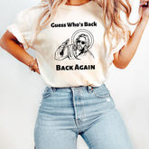 Funny Easter Jesus Shirt, Guess Who's Back Back Again T-shirt, Jesus Easter Sweatshirt, Christian Easter Gift, Easter Church Group Tee
