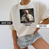 RIP Pope Francis Shirt Comfort Colors Tshirt In Loving Memory Of Pope Francis Tshirt Bishop Of Rome Christian Shirt Catholic Church Leader
