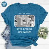Pope Francis Shirts, Remembrance Shirt, Rest In Peace Shirt, Pope Francis Tribute Shirt, RIP Papa Francis Shirt, Pope Francis Memorial Shirt