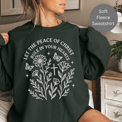 Aesthetic Christianity Sweatshirt, Woman of Faith Shirt, Bible Study Gift for Her, Cozy Religious Crewneck, Bible Quote Shirt