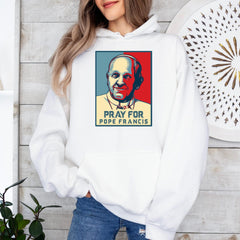 Pray For Pope Francis Graphic T-Shirt, Vintage Style Religious Shirt, Christian Apparel, Perfect, Pope Francis Prayer Sweatshirt