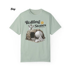 Rolling Stones Shirt, Christian Resurrection Tomb, Christian Easter, Rolling Stones Inspired Easter Tee, He is Risen Design for Easter