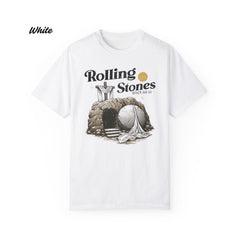 Rolling Stones Shirt, Christian Resurrection Tomb, Christian Easter, Rolling Stones Inspired Easter Tee, He is Risen Design for Easter