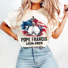 Pope Francis 1936�2025 Memorial Catholic Tribute Men Women Premium T-Shirt ,RIP Pope Francis Shirt