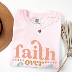 Comfort Colors� Faith Over Fear Shirt, Faith Shirt, Christian Gift, Faith Gift, Christian Shirts, Womens Religious Sweatshirt, Boho Shirt