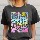 Flower Christian Easter Rolling Stones Shirt, Retro Easter Christian Jesus Shirt, Retro Since AD 33 Shirt, He is Risen Shirt