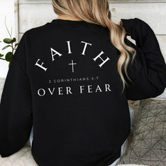 2 sided Faith Over Fear Verse shirt | Christian apparel | Aesthetic Bible Verse Shirt | Motivational Shirt