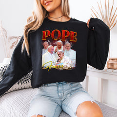 Bootleg Pope Francis Shirt, Papal Fan Gift, Catholic Apparel, Religious Sweatshirt, Pope Francis Merch, Faith T-shirt