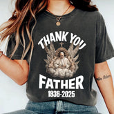 Thank You Father Pope Francis shirt, Memorial Tribute Tee 1936-2025, Catholic Christian Gift, Vatican Angel, RIP Pope Francis shirt