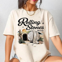 He Is Risen apparel, Rolling Stones shirt, Easter Christian shirt, Funny Christian apparels