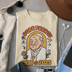 RIP Pope Francis Tshirt, Vatican Catholic Hoodie, Pope Francis Shirt, 1936 2025 shirt, Religious Gift, Christian Top, Pope Francis Vatican