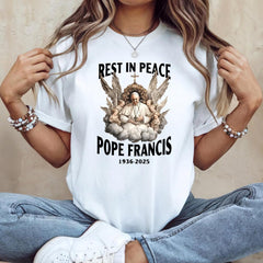 God Bless Pope Francis Shirt, Pope Francis T-Shirt, Rest in Peace the Pope Shirts, RIP Pope Francis T-Shirts, Memorial Tribute Sweatshirts