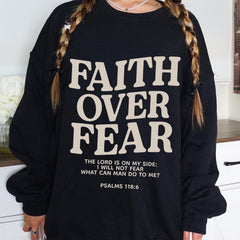 Faith Over Fear, Christian Shirt, Religious Shirt, Catholic apparel