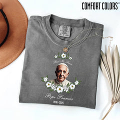 Comfort Colors� Rest In Peace Pope Francis Shirt, Franciscus Shirt, Religious Shirt, Trendy Pope Shirt, Pope Francis Tribute Shirt, RIP Papa