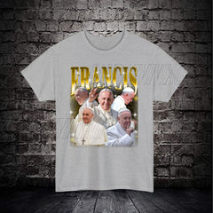 Pope Francis Retro 90's Shirt, Pope Francis Homage Tshirt, Pope Francis Bootleg Tees, Pope Francis Vintage T-Shirt, Pope Francis Gift Merch