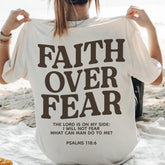 Faith Over Fear, Christian Shirt, Religious Shirt, Catholic apparel