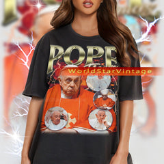 POPE FRANCIS Vintage Tshirt, Pope Francis Homage Shirt, Pope Francis Fan Tees, Pope Francis Retro 90s Sweater, Pope Francis Merch Gift Tees
