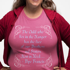 Inspiring Unisex Heavy Cotton Tee - Pope Francis Quote on Compassion