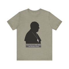 Pope Francis The People's Pope Tribute Tee, Soft Cotton Short Sleeve Shirt, Catholic Faith Apparel, Memorial Mourning Wear