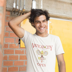 Vatican City Open, Catholic, Unisex T-shirt, Tee, Tennis, Rome, Italy, Church, Traditional, Preppy, Yuppie, Saintwave,
