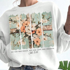 Jesus is the Light shirt, Floral Christian shirt, Motivational Quotes shirt, Bible Verse shirt, Floral Religious shirt, His Grace is Enough