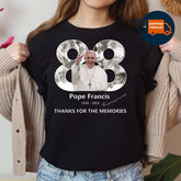 Pope Francis Has Passed Away At The Age Of 88 Shirt, Pope Francis In Loving Memory 1936�2025 Tee, Catholic Memorial Tribute T-shirt
