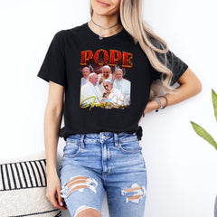 Bootleg Pope Francis Shirt, Papal Fan Gift, Catholic Apparel, Religious Sweatshirt, Pope Francis Merch, Faith T-shirt