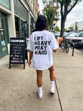 Trendy Christian Themed Shirt for Women - Lift Heavy Pray Hard Hoodie - Tops, Womenswear