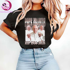 Pope Francis Bootleg Vintage Shirt, Rip Pope Francis Sweatshirt, Pope Francis Memorial T-Shirt, In Loving Memory Tee, RIP Pope Shirt
