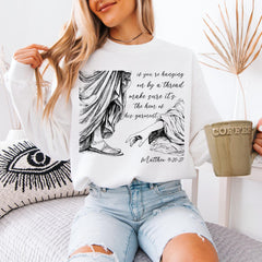 Hem of His garment shirt Trendy Christian shirt Matthew Bible Verse shirt Faith apparel Encouraging Scripture shirt Inspirational