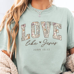 Bible verse Comfort Colors shirt, Cute Christian shirt for women