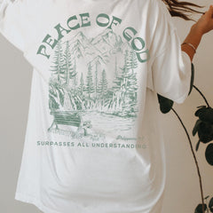 2 sided Christian Shirts KJV Bible Verse Shirt Gift for Her Christian TShirt Trendy Christian Clothing Jesus Apparel Faith Based Shirt Peace of God