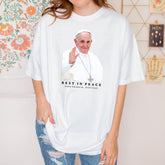 Comfort Colors� Rest In Peace Pope Francis Shirt, Catholic Shirt, Christian Shirt, Pope Francis Memorial T-Shirt, Rip Pope Francis Shirt