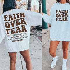Faith Over Fear shirt, Christian Sweatshirt, Faith, Jesus Shirt, Religious shirt, Christian Gift