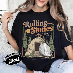 Rolling Stones shirt, He Is Risen, Easter Christian shirt, Funny Christian apparels