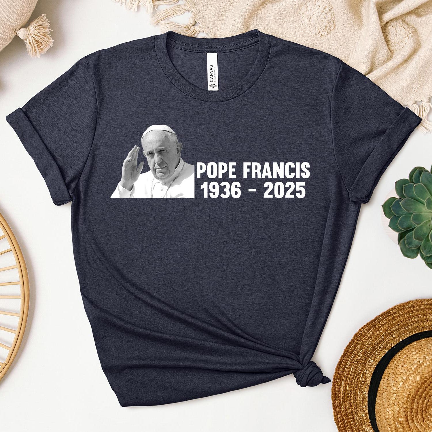 Pray For Pope Francis Shirt, Rip Pope Francis T Shirt, Catholic Commemorative Tee Shirt, In Loving Memory Tee, Pray For Francis Tee Shirts