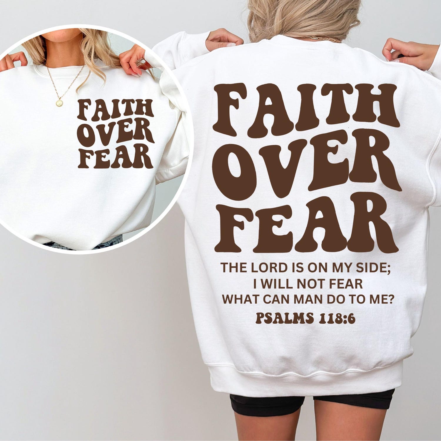 Faith Over Fear shirt, Christian Sweatshirt, Faith, Jesus Shirt, Religious shirt, Christian Gift