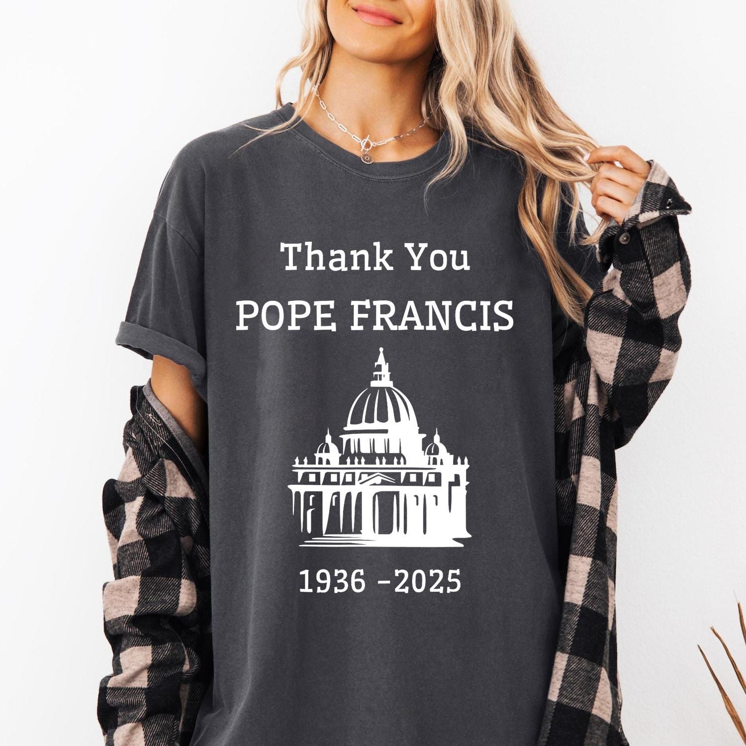 Thank You Pope Francis T-Shirt, Pope Catholic Clergy Legacy Francis Art T-Shirt, RIP Pope Francis Shirt, Faith Shirt
