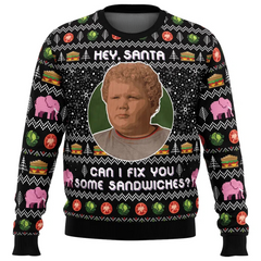 Hey Santa Can I Fix You Some Sandwiches Bad Santa Ugly Christmas Sweater